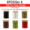 Vtwins UV Small Flies Big Fly Thread 50d 70d 100d 120d 140d 150d Luminous Premium Strong durable Glow Fly Tying Thread Material