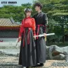 Китайская одежда Ханфу черно -красная ханфу женские женщины одеваются в Кита