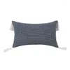 Pillow Pichets Caxe décoratif boho Black Blanc Jacquard Couvre pour chambre de chambre Sofa Home Decor 30x50 / 45x45cm