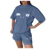 Women Tracksuits Two Pieces Set Designer 2024 New Summmer Hoodie Set Fashionable Sporty Short Sleeved Pullover Shorts Set 9 Colours