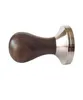 304 Rostfritt stål Basen Chacate Preto Trähandtaget Tamper Kaffepulver Hammer 51mm Anpassade kaffatillbehör C10305138890