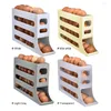 Porta in cucina Dispenser per uova a 4 strati 30 Contenitore Porta a rulli automatici per frigorifero Kichen