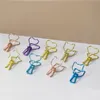 30pcs Mini Metall -Bindemittel Clips Office School Home Multicolor Paper Bindemittel Clips Papierklemme Lieferungen Bindung Sicherung Clips