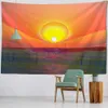 Dekens landschap schilderen tapijtwand hangende strand handdoek handdoek woonkamer slaapkamer muur decor deken deken boho kamer decor yoga lakens