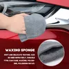 5/3pcs Microfiber Car Cera Aplicador de cera Mita Mitts Polishing Sponge Wax Foam Applicatator Pad para Limpeza de carros Ferramentas de lavagem de detalhamento automático