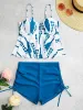 Cravatta tintura tankini peplo due pezzi donne costume da bagno 2023 push up corto costumi da bagno bagni bagni da bagno costume da bagno da nuoto abitudini da bagno