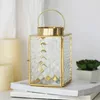 Small Nordic Style Candle Holders Metal Lamp Glam Hanging Candle Holders Transparent Velas Decorativas Wedding Centerpieces