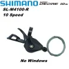 Shimano Deore M4100 1x10S Rapidfire Plusシフトレバークランプバンド10速度SL-M4100シフターレバー自転車スイッチ10V 10S