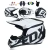 Motocicleta jovens crianças crianças capacetes completos Capacetes Motocross Casco Moto Off-Road Goggles Luvas Casco Ciclismo Protetor