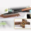 包丁のプロテクター木製ブレードガード日本の生の魚のナイフラック刺されたナイフカバーウッドスタンドウォルナットナイフホルダー