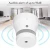 Smoke Fire Detector WiFi -ondersteuning voor Tuya -app voor Zigbee met spraakwaarschuwing en LED Light Smart Smoke Alarm voor Home