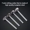 5PC Rotary File Cutter Narzędzie 12 mm*1/2/3/4 mm stalowy router bitowy noża do metalowego drewnianego rzeźbienia narzędzie obrotowe