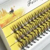 Falska ögonfransar 20d L-typ kluster Eyelash Extension Natural Soft Lashes 1 Box/60 Bunte 3D Russian Individual Bunches Makeup Cilia