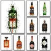 PEINTURES DE TOUVE RETRO RETRO Whisky Intage Drink Soft Drink Affiches et imprimés Wall Art Picture Pub Bar Home Casino Decor