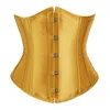 Underbust Corset для женщин Сексуальные ретро-корсеты пояс готические атласные бельеры нижнее нижнее белье для похудения плюс S-6xl S-6xl