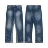 Jeans Moda feminina Moda feminina Blue High Cídhar Rua vestem pernas largas jea