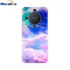 Honor Magic5 için Lite Case Silikon Yumuşak TPU Geri Telefon Koruyucu Kabuğu Huawei Magic 5 Light 5lite 5G 6.67 "Sevimli Arka Kapak