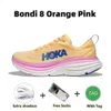 Hokah 8 One Clifton 9 Hokahs 2024 Running Shoes Bondi Women White Black Coastal Sky Forming Orange Sand Airy Blue Red Carbo9swm# S Carboswm#