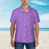 Casual shirts voor heren Hawaii Shirt Vakantie kleurrijke banaan blouses abstracte print coole heren korte mouwen comfortabele tops