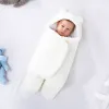 Animaux qualité mignon nouveau-né garçons garçons filles couvertures swaddle wrap ultrasoft moelleux sac de couchage en moelle