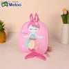 Backpacks Plush Backpack Metoo Doll Plush Toy Girl Cute Mermaid Filling Animal Childrens School Shoulder Bag Kindergarten Y240411Y240417Z7IE