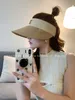 Celies Sun Hat Triumphal Arch Protection Hat for Women 2024 Ny UV Öppen Summer Cycling Black Cap