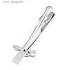 Tie Clips Hot Sale Music Clip con scatola Matte Tie Pin Clasp Musical Symbol Regalo Accessorio per Party Y240411