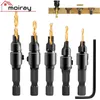 5PCS CountersInk Drill Bit Set Reamer Woodworking Chamfer Drill CounterBore Pliot Hole Cutter Screke Hole Drill Woodworking Tools