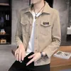 Giacche da uomo Giacca da arrivo vellutoia versione coreana alla moda e bella bomber di moda da uomo casual maschio maschio