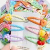 20pcs Wevere Girls Haircip BB Clip Colored Hair Clip mit Einstellung von Basis DIY Handgemachte Kinder Haarnadel Haarzubehör Großhandel Großhandel