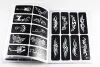 サプライズ1冊の本セミパーマネント635パテランタトゥーテンプレートアルバムホローイングリッシュカラードローイングブックタトゥー印刷ステッカー
