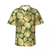 Camisas casuais masculinas Camisa de verão praia giraffe lâmpadas estampas de impressão de animais selvagens homens soltos manga curta roupas de estilo de rua