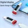 Moniteur de testeur USB Type C avec écran LCD Écran de charge numérique Câble de charge Adaptateur Adaptateur de surveillance de la vitesse de charge