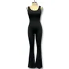 Fashionabla tight Yoga Jumpsuit 2023 Casual Hollow No Trace Sports Slimming Jumpsuit