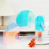Vaser akryl färgglad regnbåge vas modern hem dekoration nordisk blommor container skrivbordsarrangemang
