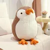 Cuscino 28/35/48 cm marrone e bianco brid brid peluche bambola peluche per animali morbidi giocattolo calmante per il sonno regalo di compleanno per la casa decorazione