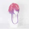 Anime Kostümleri Anime hipnoz mikrofonu amemura ramuda cosplay peruk pembe ve mor karışık saç ısıya dayanıklı sentetik cadılar bayramı partisi 240411