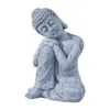 Figurines décoratives Sleeping Sleeping Bouddha Statue Sculpture Feng Shui Ornement Figurine pour salon Desktop Home Decor