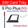 För Realme 9 Pro+ 9Pro Plus 5G SIM -kort Tray Sim Card Slot Holder Card Adapter Parts