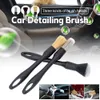 3st bildetaljer Borste Super Soft Auto Interior Detaljborste med syntetiska borstbilar Dash Duster Brush Accessories