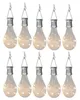 10X Solar Light Bulbs Outdoor Waterproof Garden Camping Hanging LED Light Lamp Bulb Globe Hanging Lights for Home Yard Christmas H5804360