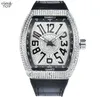 腕時計カップルの贅沢な男性女性の大きな数ダイヤルダイヤモンド番号男性女性ミニマリスト時計アイスアウトケースwristwatch l3473338
