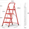 Ladder ontlasting moderne eenvoudige hoge krukken keuken verdikking ladder stoel vouwen intrekken stap krukje boog leuning