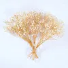 Dekorativa blommor torkade Baby's Breath Bouquet White Dry Flower Luxury Gypsophila Branch For Wedding Table Vase Natural Party Garden Style