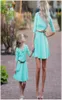 Mommy And Me Dress Family Matching Clothes Mother And Daughter Dresses Family Look Half Sleeve Floral Printing Tutu Dresses Outfit8955390