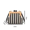 Umhängetaschen Frauen Clutch -Geldbörse für abendliche Party gestreiftes Muster Crossbody Bag Nischendesigner Modehandtasche