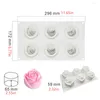 Bakningsformar 6 Havitet Rose Blommor formad silikon Mögel Craft Chocolate Cake Decorating Tools Kitchen Pastry Tool