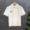 Polo pour hommes d'été avec collier de polo 2022 Nouvelle tendance Slim Fit Youth Personnalisé Primpe polyvalent à manches courtes à manches courtes