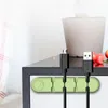 Организатор силиконового кабеля USB Cable Winder Management 4 -слот -зажимы для кабеля для мышь