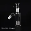 Matrix PERC 14mm 18mm Terp Tube Glass Catcher de cinzas com tigelas de vidro 45 90 graus Catcher de ashcatcher Catcher pneu Percolator